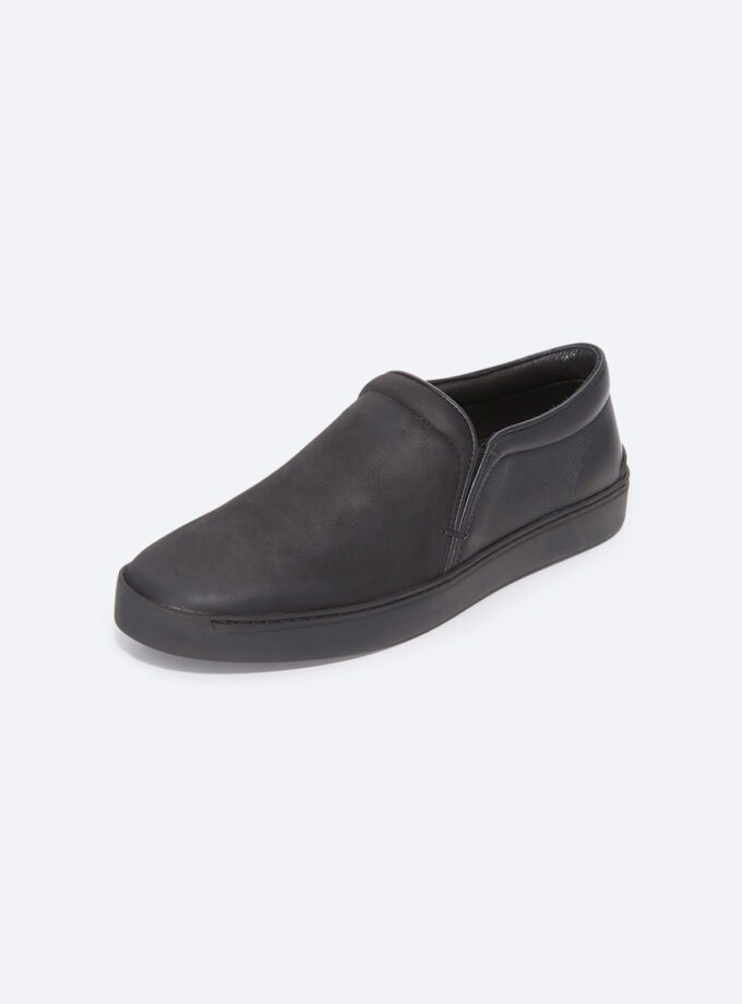 Leather Slip On Sneakers